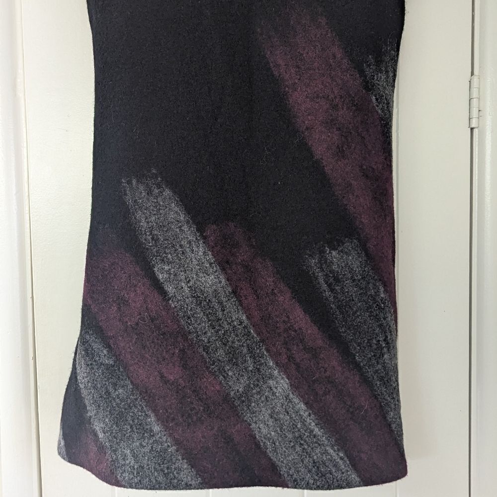 VTG Boiled Wool Dress Whimsigoth Fairy Grunge Witchy Dark Academia SM - Picture 6 of 8